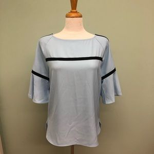 Calvin Klein | Women's Quarter Sleeve Blouse | Blue | Medium